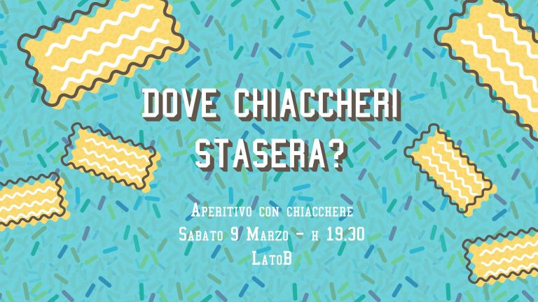 9/2 Dove chiacchieri stasera?