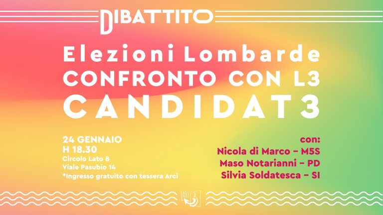 Elezioni in Lombardia: confronto con lз  candidatз