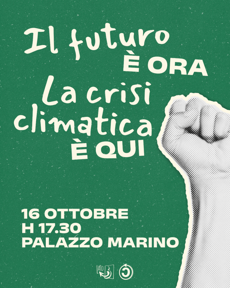 Il futuro è ora. La crisi climatica è qui.